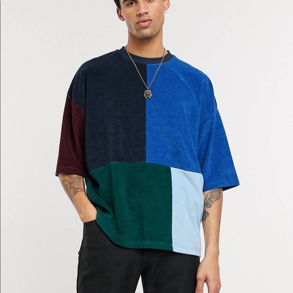 ASOS Other - ASOS Men’s Oversized Color Block Towelled Shirt M